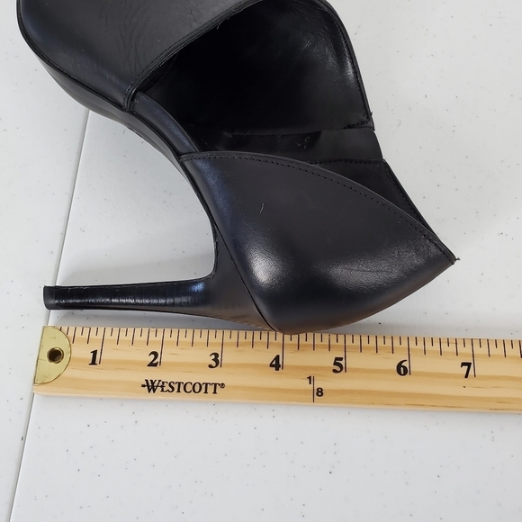 Michael Kors Elodie Leather Open Toe Bootie Size 9.5 Cut-Out Side Zip Stiletto - Picture 14 of 16